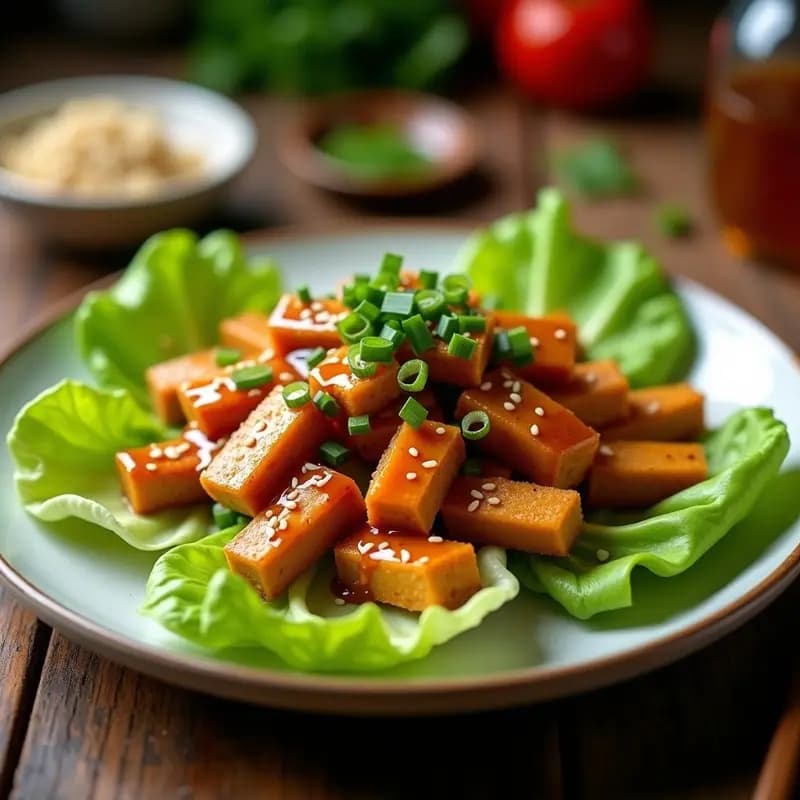Peking Duck/style Tofu Crujiente: Receta China Vegana con Salsa Hoisin Casera