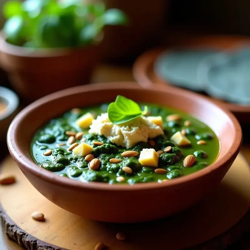 Pepián de Espinacas y Queso de Almendras: Receta Guatemalteca Vegana y Alta en Hierro