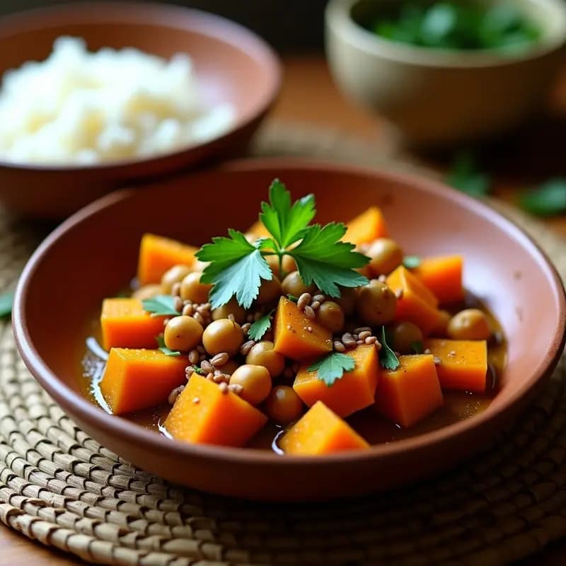 Pepián de Garbanzos y Calabaza: Receta Guatemalteca Vegana y Alta en Fibra