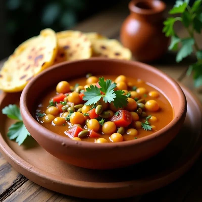 Pepián de Garbanzos: Estofado Guatemalteco Vegano con Semillas de Calabaza