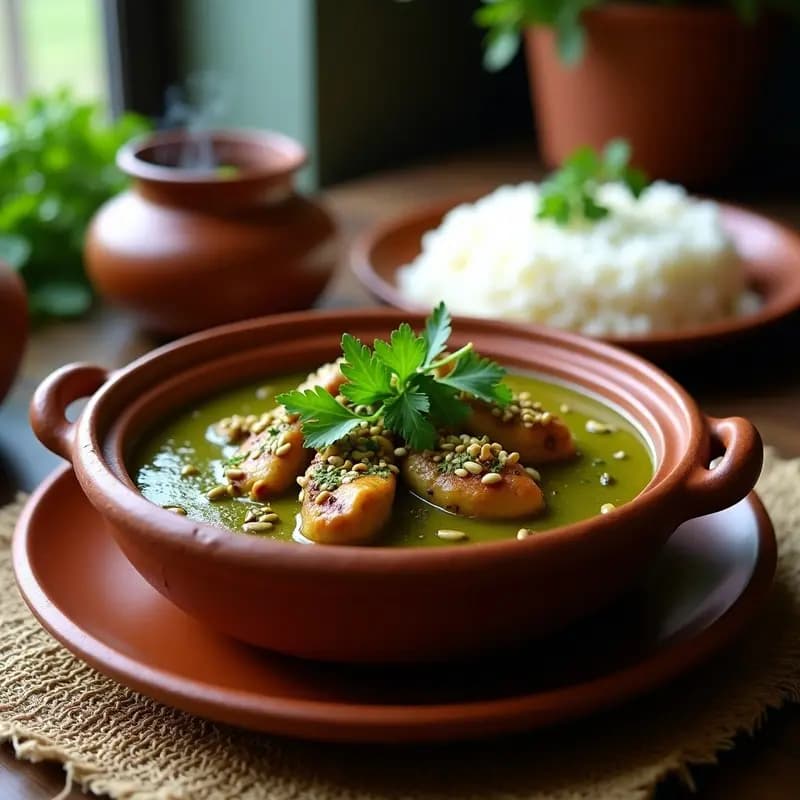 Pepián Guatemalteco con Pollo y Semillas: Estofado con Mole Verde Tradicional