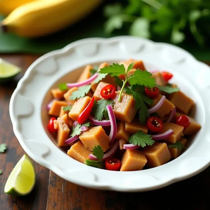 Pepingahan Filipina: Ensalada de Hígado de Pollo con Vinagre y Chile