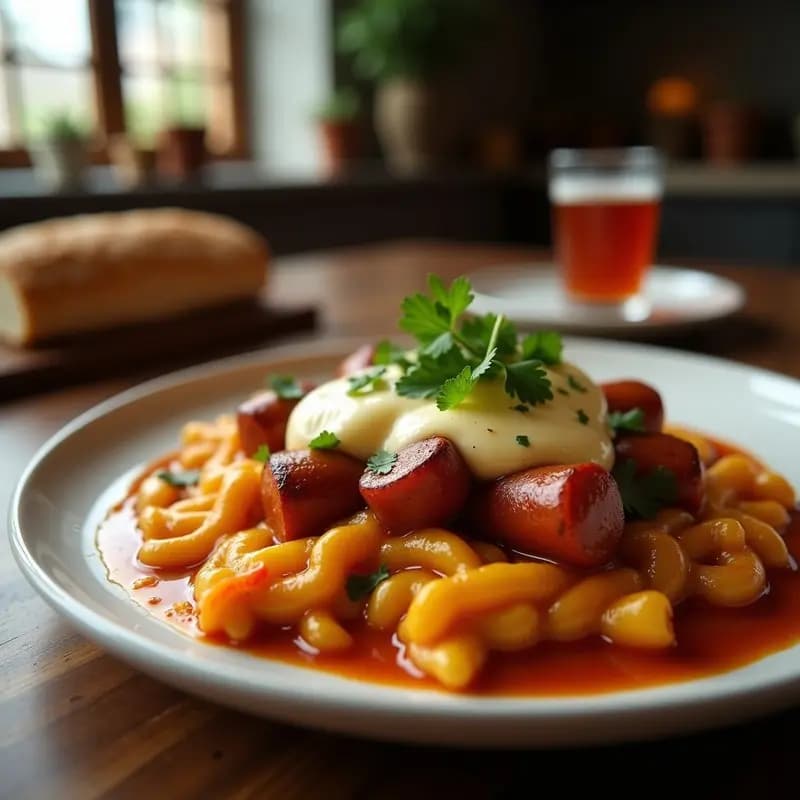 Perrito Caliente Gigante con Salchicha de Chorizo, Queso Cheddar Fundido y Cebolla Frita: Receta Mexicana para Fiesta