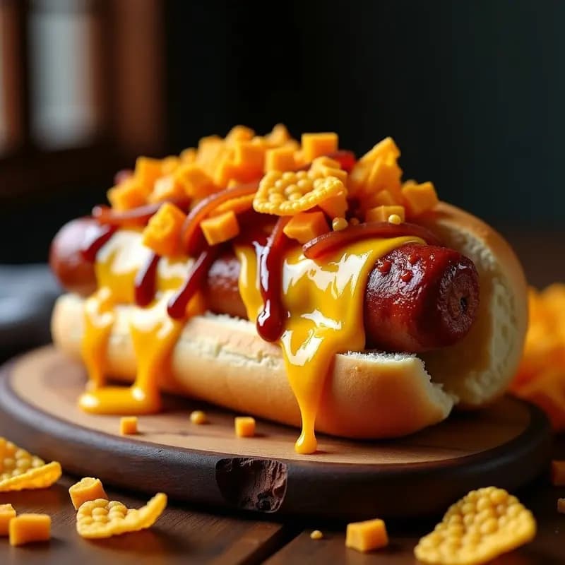 Perrito Caliente Gigante con Queso Fundido y Doritos Triturados: Receta de Cheat Meal Extremo