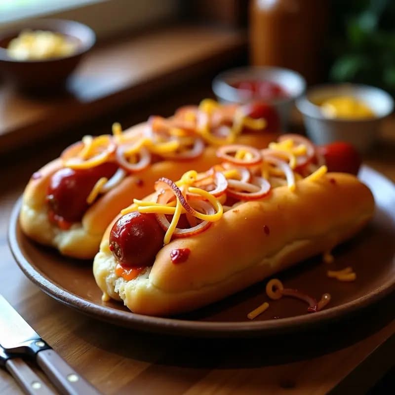 Perrito Caliente con Pan de Pizza, Salchicha y Queso Derretido: El Cruce de Sabores