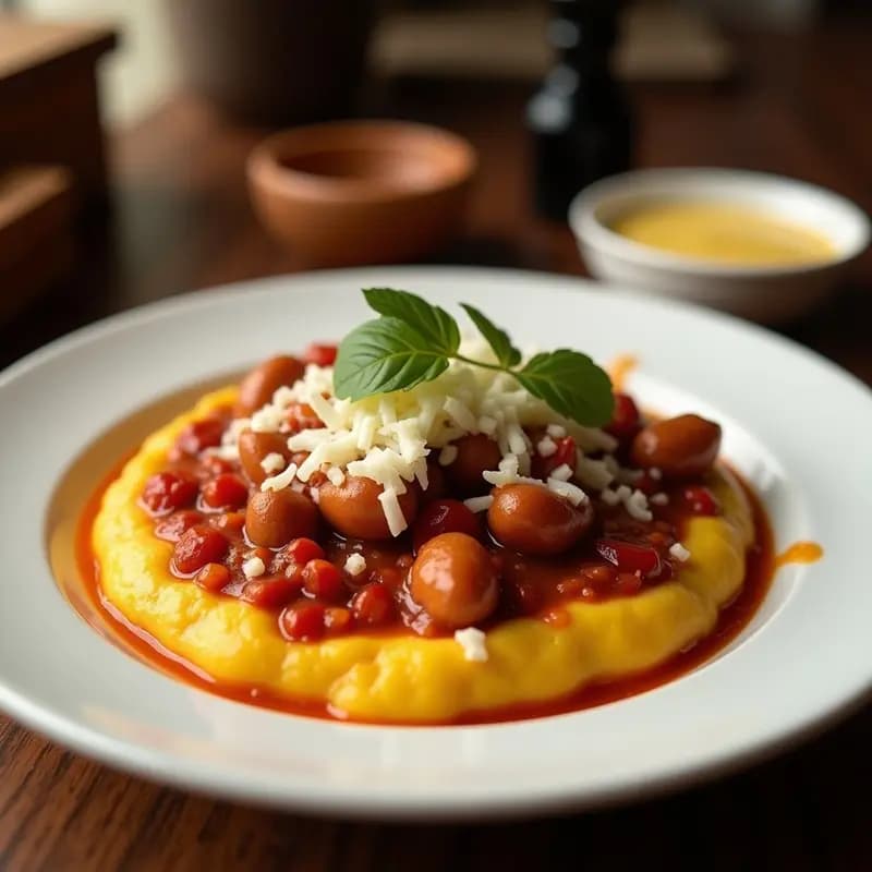 Perrito Caliente de Salchicha de Cerdo con Puré de Patata y Salsa de Queso Cheddar: Receta Reconfortante
