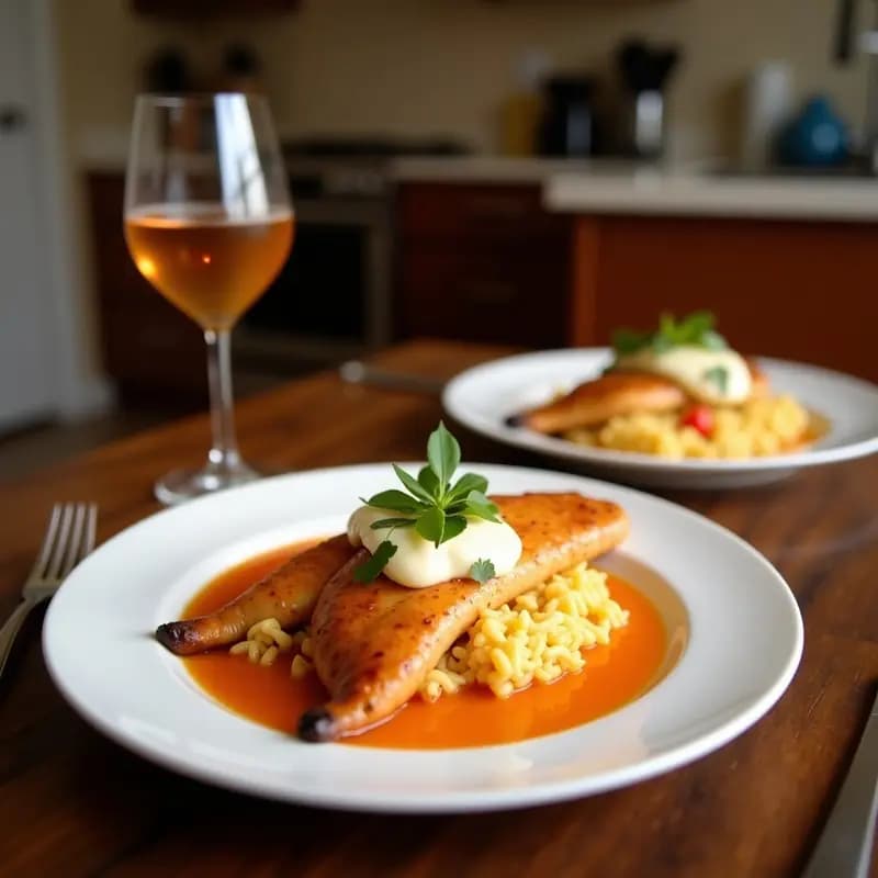 Perro Caliente con Chucrut Frito, Queso Cheddar Fundido y Salsa de Mostaza y Miel: Explosión de Sabores Alemanes