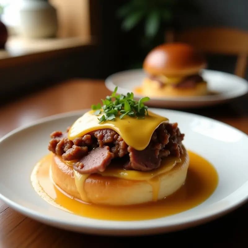 Perro Caliente con Churrasco, Queso Cheddar y Puré de Patata en Pan de Brioche: El Rey del Fast Food