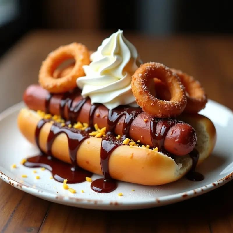 Perro Caliente con Toppings de Churros y Chocolate: Receta de Cheat-Meal Dulce-Salado