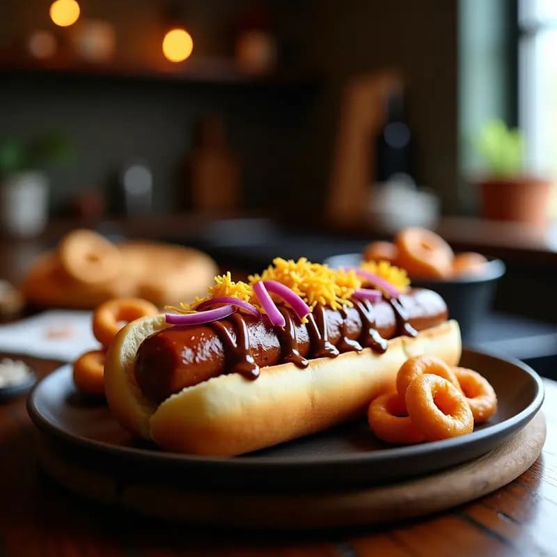 Perro Caliente con Churros Triturados y Salsa de Chocolate: Receta de Fast Food Mexicano para Golosos