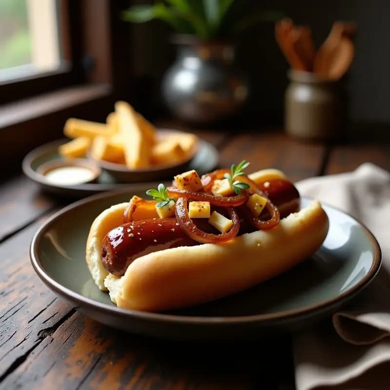 Perro Caliente de Foie Gras: Receta Gourmet con Cebolla Caramelizada y Trufa Negra