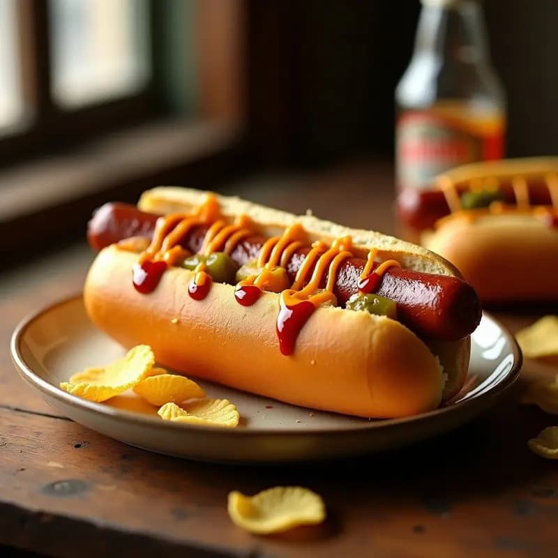 Perro Caliente Gigante con Pan de Brioche y Mantequilla de Maní: Cheat Meal de Feria