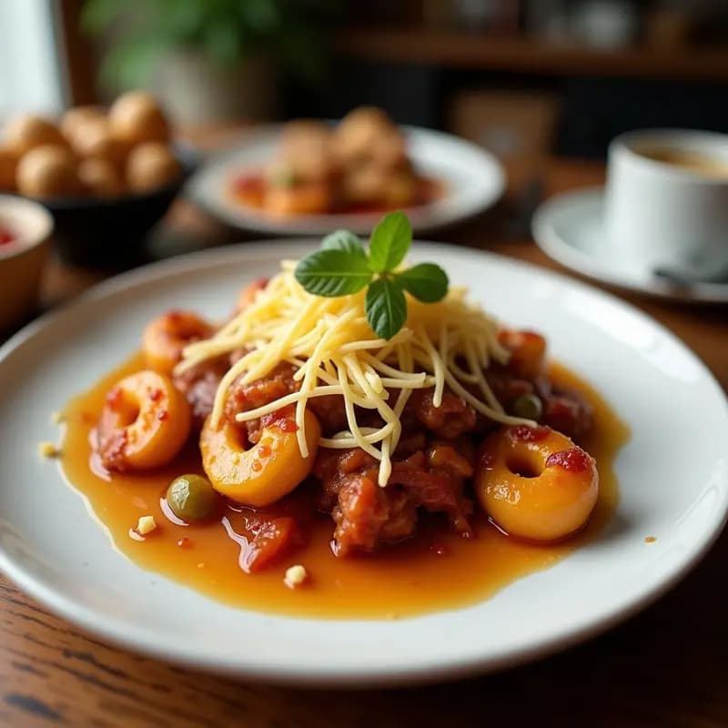 Perro Caliente Loaded con Chili Con Carne, Queso Cheddar y Cebolla Frita: Receta Americana de Feria