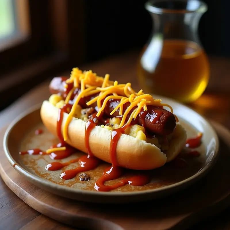Perro Caliente con Pure de Patata Trufado y Queso Fundido: El Hot Dog Más Luxe del Mundo