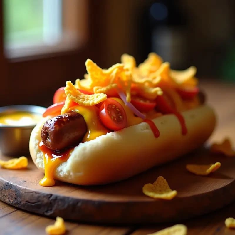 Perro Caliente con Queso Fundido y Tostitos: Un Snack de Fiesta que no te Dejará Indiferente