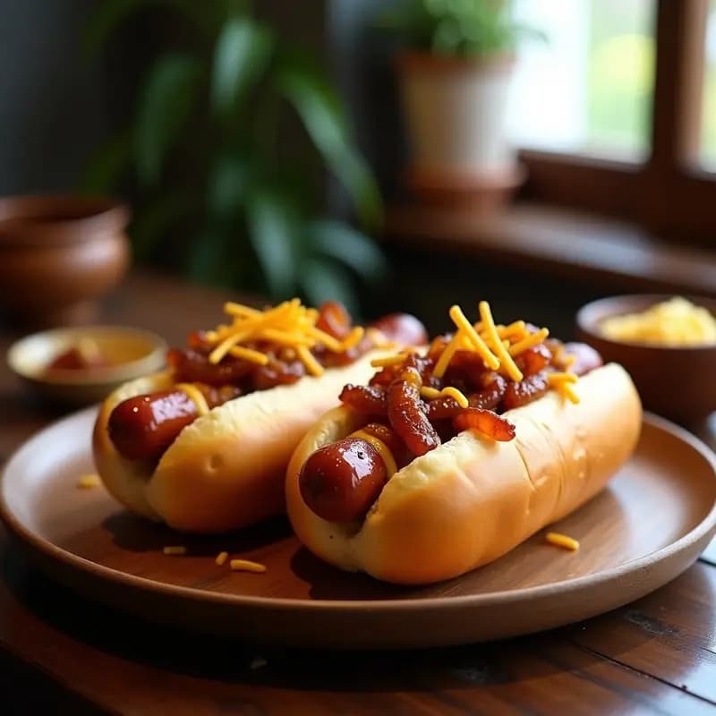 Perrros Calientes con Pan de Brioche y Toppings de Queso Fundido y Cebolla Caramelizada: El Clásico Reinventado