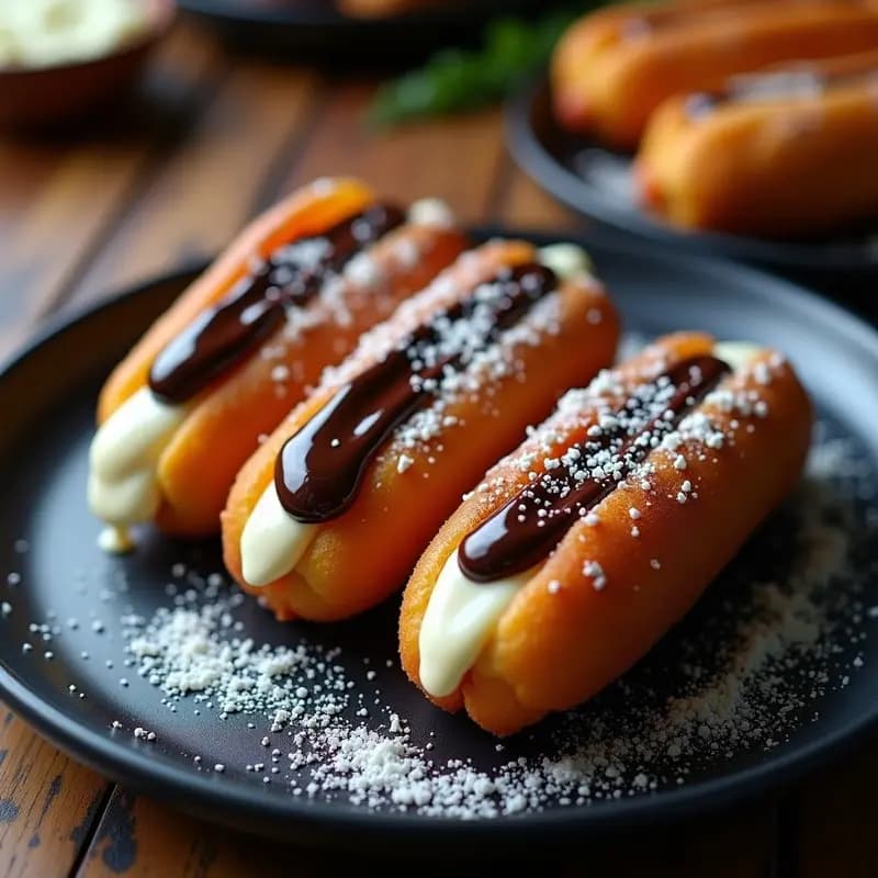 Perros Calientes Rellenos de Queso Azul y Bañados en Chocolate Negro: El Snack que Nadie Vio Venir