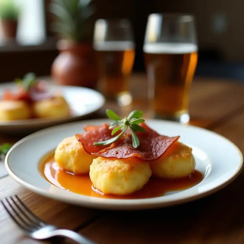 Pertegas Rellenas de Queso Fundido y Jamón York: Receta de Comida Rápida para Antojos Nocturnos