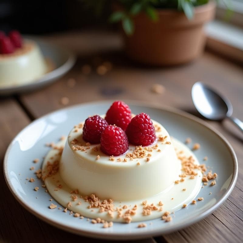 Perve de Chocolate Blanco y Frambuesas con Base de Coco: Postre Vegano Sin Lácteos
