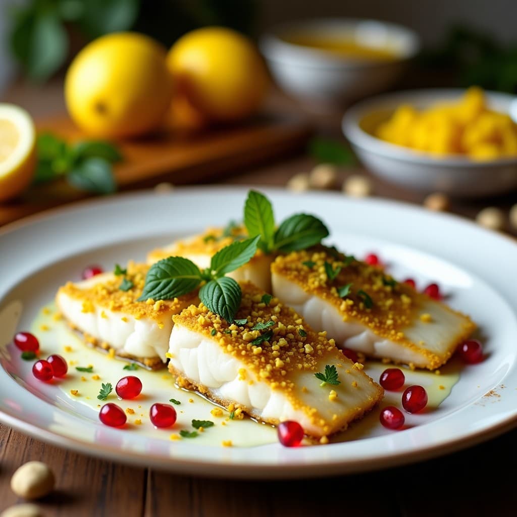 Pescado al Limón con Costra de Pistacho: Receta Persa en Airfryer y Alta en Omega-3