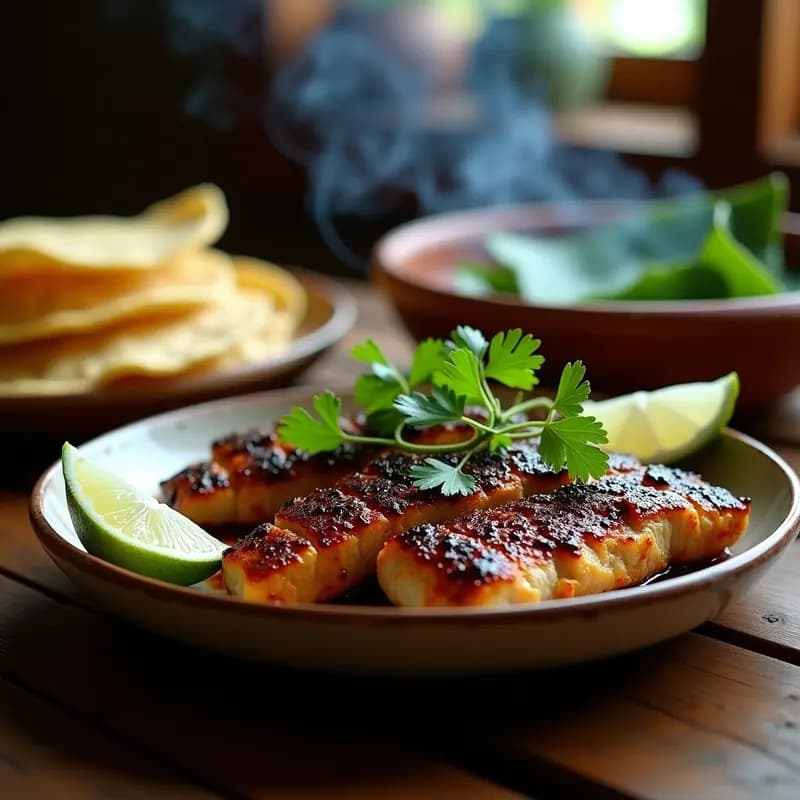 Pescado a la Talla con Chile Pasilla y Ajo: Receta Mexicana en Grill con Toque Ahumado