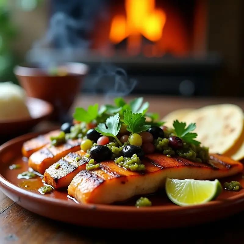 Pescado a la Talla Veracruzana: Receta Mexicana con Tomates Verdes y Aceitunas en 30 Minutos