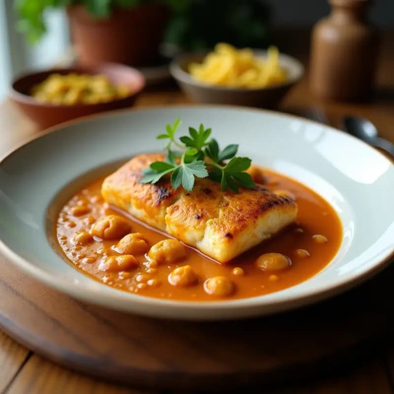 Pescado al Tikka Masala: Receta India con Leche de Coco en Olla Exprés