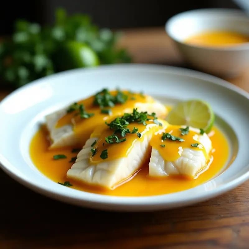 Pescado al Vapor con Salsa de Maracuyá y Chile: Receta Chilena Alta en Omega-3