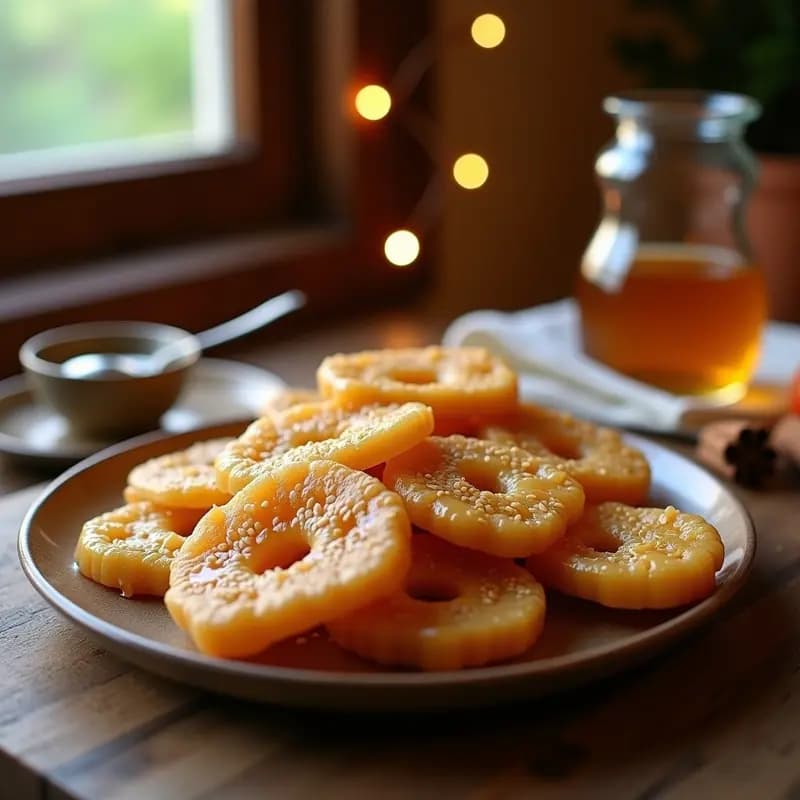 Pestiños de Miel y Sésamo: Dulce Andaluz para Navidad en Airfryer