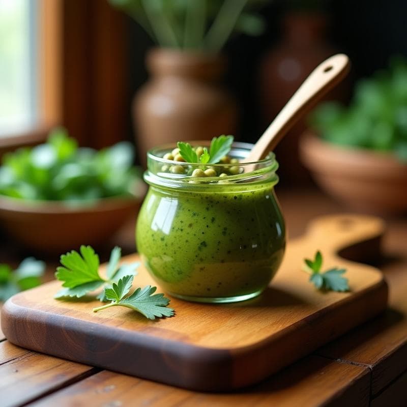 Pesto de Cilantro y Semillas de Calabaza: Salsa Vegana Sin Frutos Secos en 5 Minutos