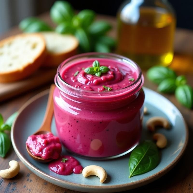 Pesto Rosado de Remolacha: Receta Casera en 10 Minutos con Toque Gourmet