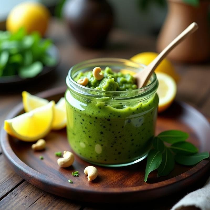 Pesto de Rúcula y Anacardos con Limón: Salsa Vegana Sin Lactosa y Alta en Omega-3 en 8 Minutos