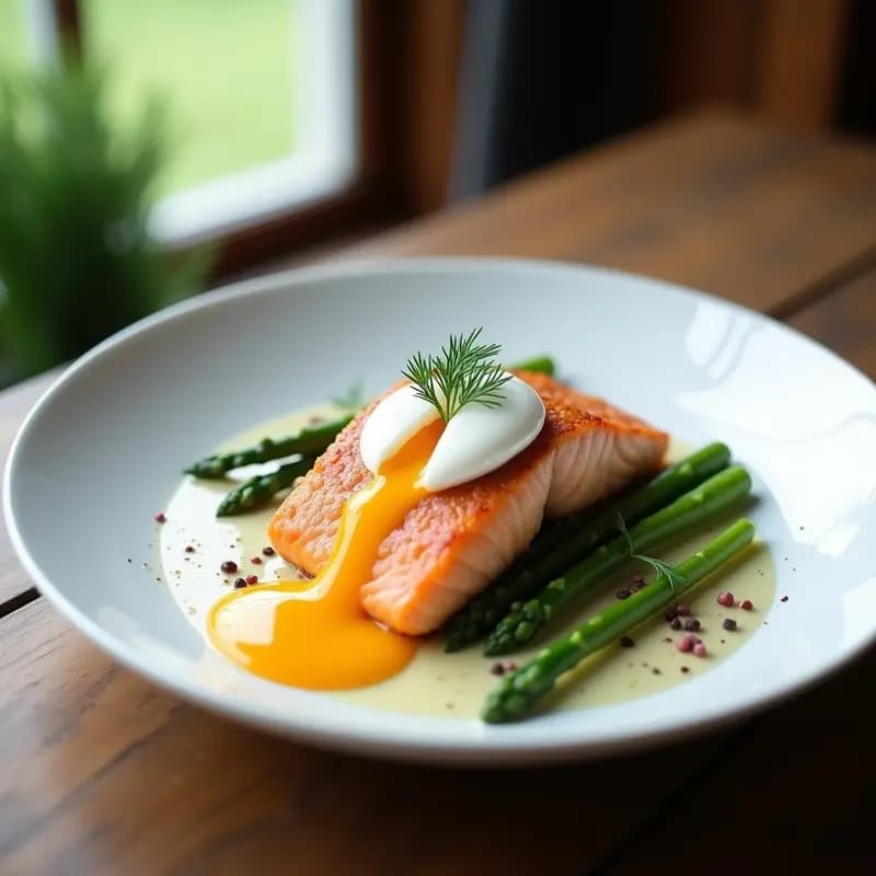 Peterburg de Salmón y Espárragos: Receta Rusa Elegante en 30 Minutos