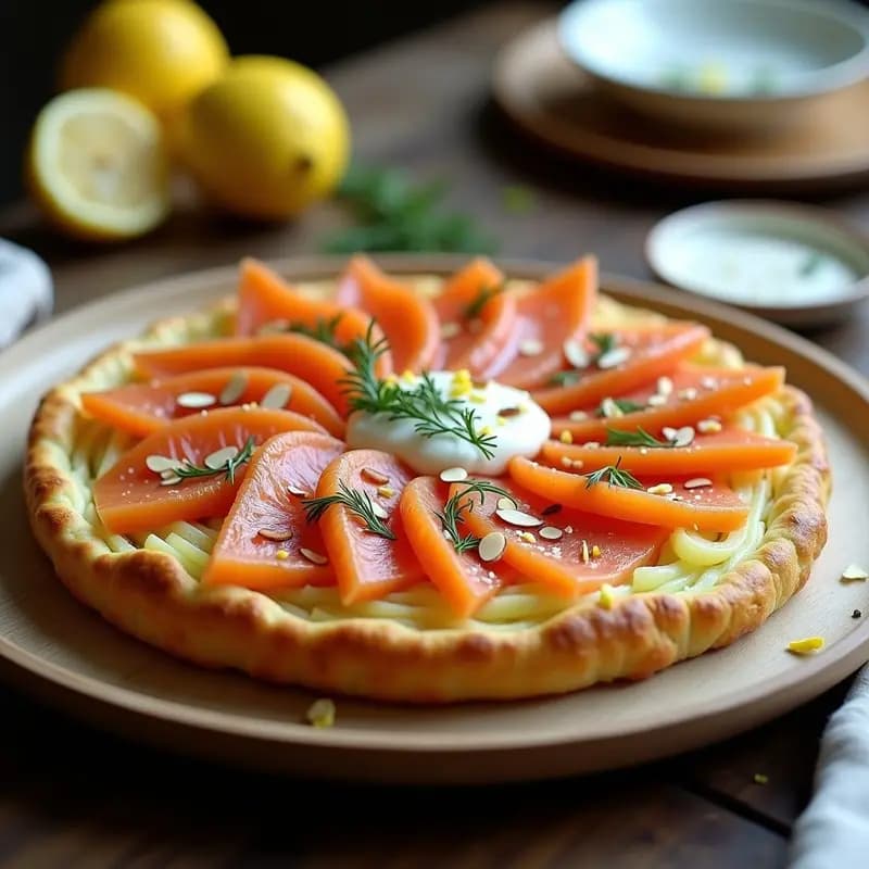 Petteri de Salmón Ahumado y Patata: Tarta Finlandesa Sin Harina para Brunch