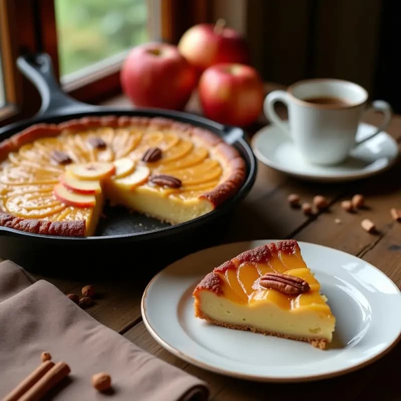 Pfannekuchen de Manzana y Canela: Postre Alemán Sin Azúcar en Sartén