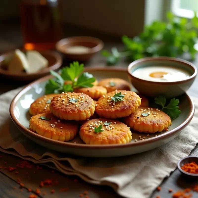 Phalafel de Garbanzos al Horno con Salsa de Yogur: Receta Middle Eastern Saludable