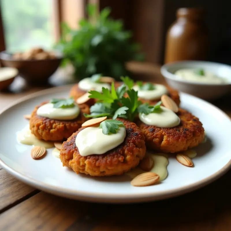 Phalafel de Garbanzos Negros con Salsa de Ajoblanco: Receta Española-Árabe Crujiente en Airfryer