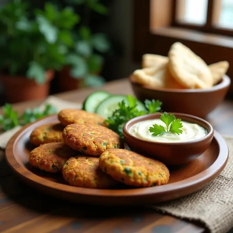 Phalafel de Garbanzos y Perejil: Receta Palestina Frita en Airfryer