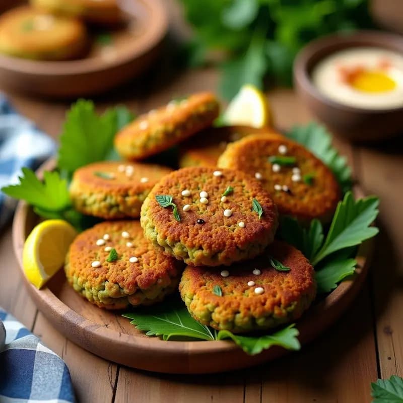 Phalafel de Garbanzos Verdes y Hierbabuena: Receta Libya Vegana en Airfryer