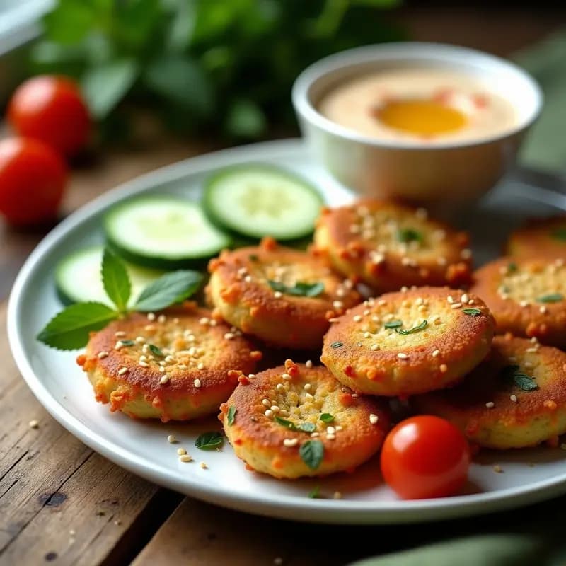 Phalafel de Habas con hierbas: Aperitivo Egipcio Crispy en Airfryer Sin Harina
