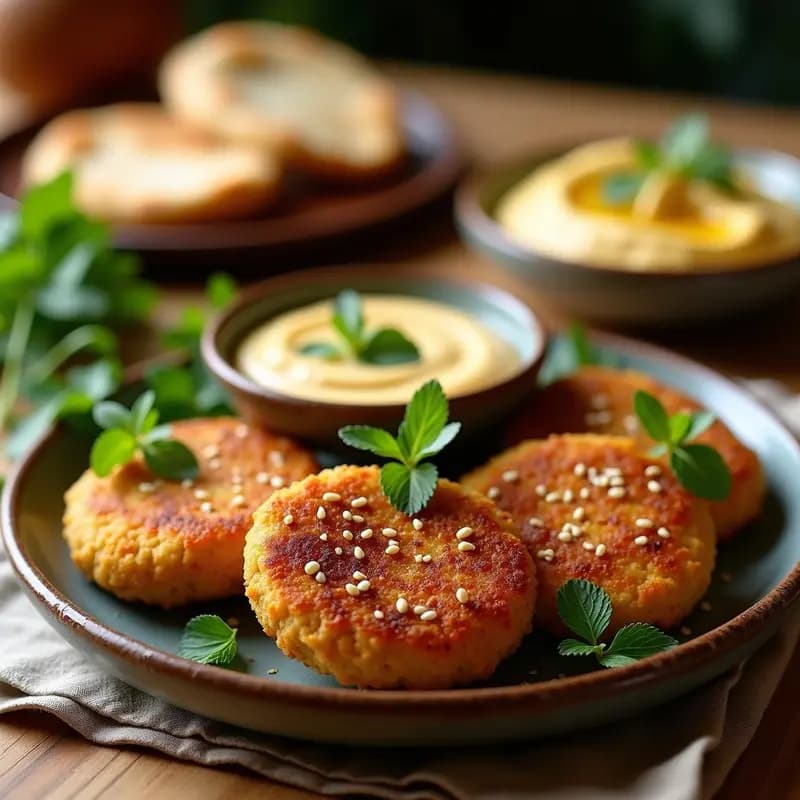 Phalafel Iraquí con Garbanzos y Hierbas: Receta Vegana en Thermomix