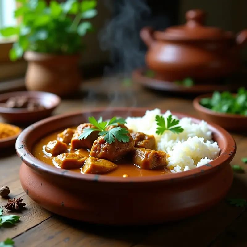 Phalen de carne con especias étnicas: Curry Nepalí en Thermomix