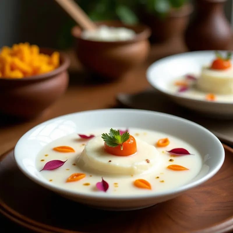 Phalooda de Leche de Coco y Rosa: Bebida Pakistani Vegana y Sin Azúcar