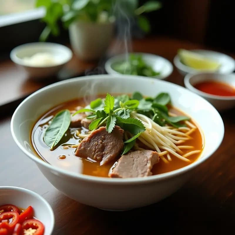 Pho Bo Vietnamita con Carne de Res: Sopa Reconfortante y Rica en Colágeno