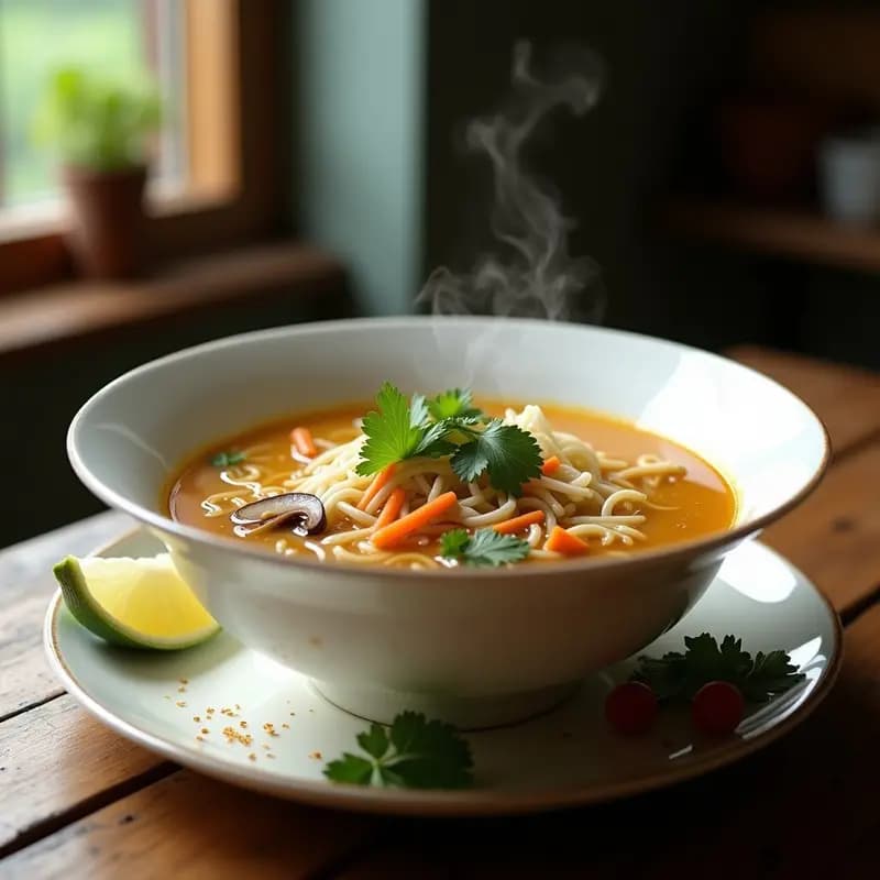 Pho Bo Vegano: Sopa Vietnamita de Fideos de Arroz con Seitán y Especias en 30 Minutos
