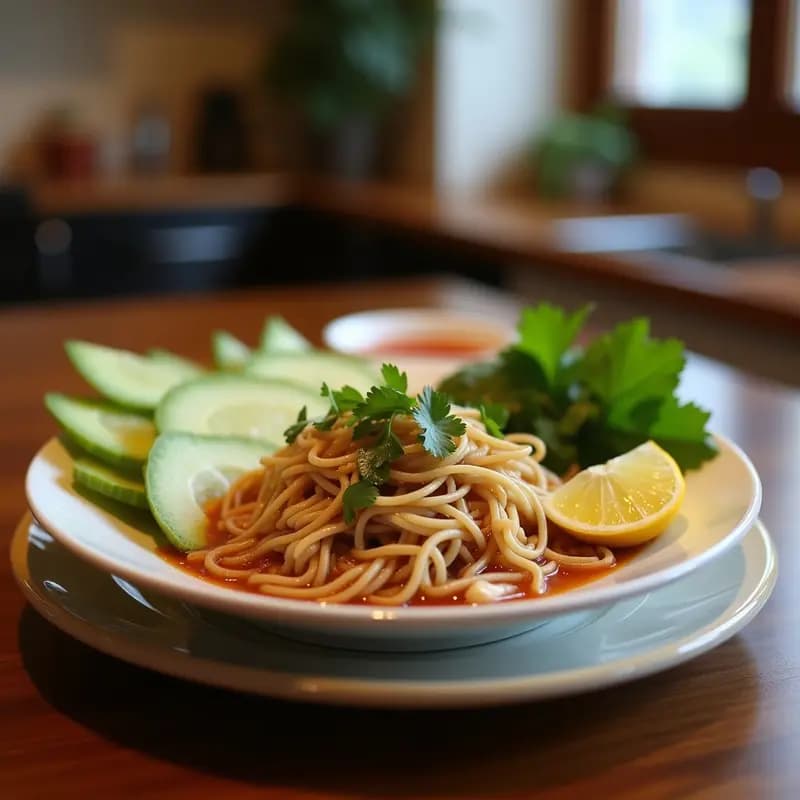 Pho Bo Vietnamita con Carne de Res y Hierbas Frescas: Sopa Tradicional