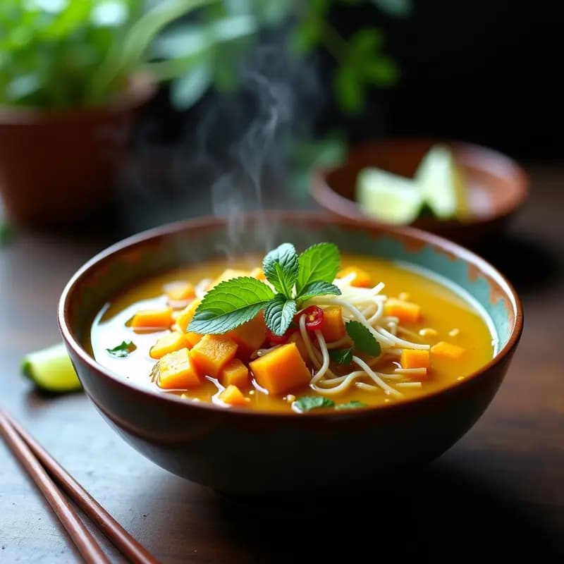 Phở de Calabaza y Jengibre con Fideos de Shirataki: Receta Vietnamita Keto