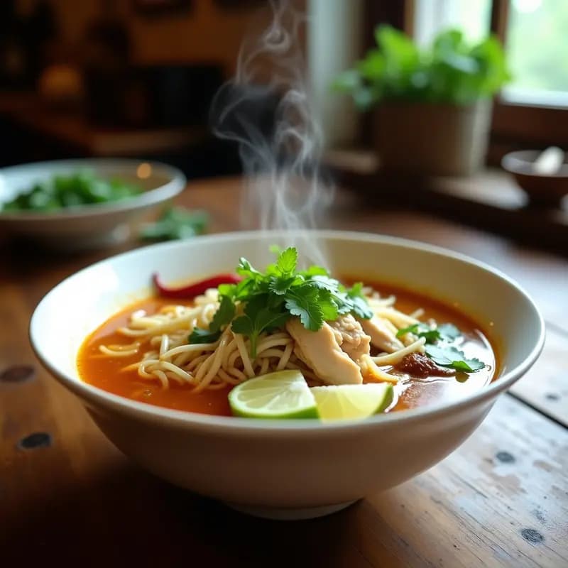 Pho Ga de Pollo y Fideos de Konjac: Receta Vietnamita Keto en Olla Exprés