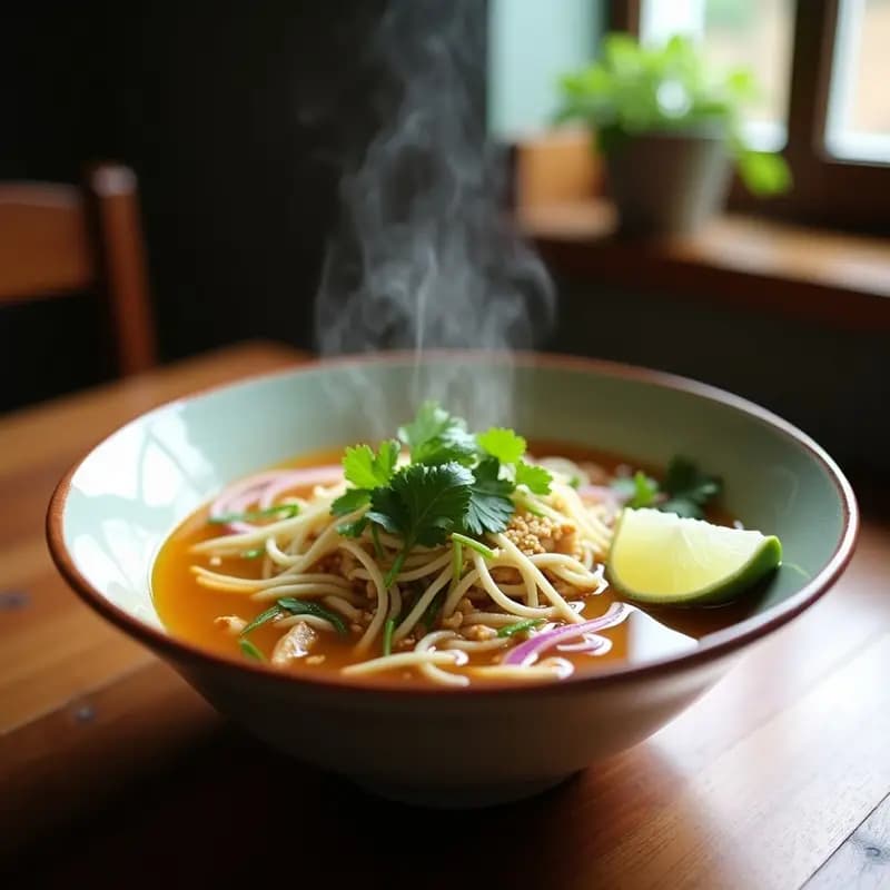 Phở de Pollo con Fideos de Calabacín: Receta Vietnamita Light y Sin Gluten