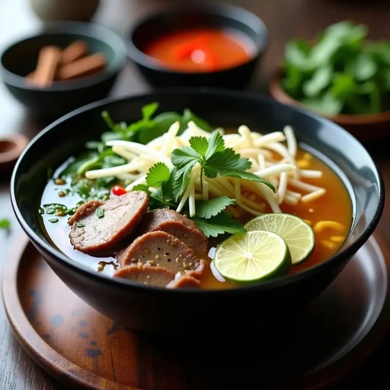 Phở de Ternera con Fideos de Shirataki y Germinados: Receta Vietnamita Low-Carb